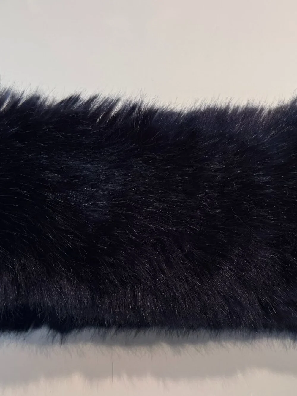 Black/Bluish Faux Fur Headband - never worn